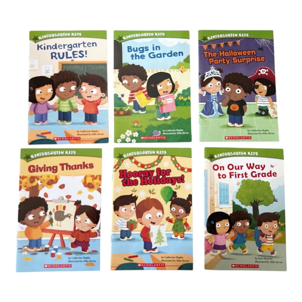 Kindergarten Kids Books by Catherine Hapka, Lot of 6, Scholastic Ages 4-7 Step 2
